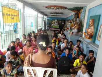HJS conducting classes during summer camp